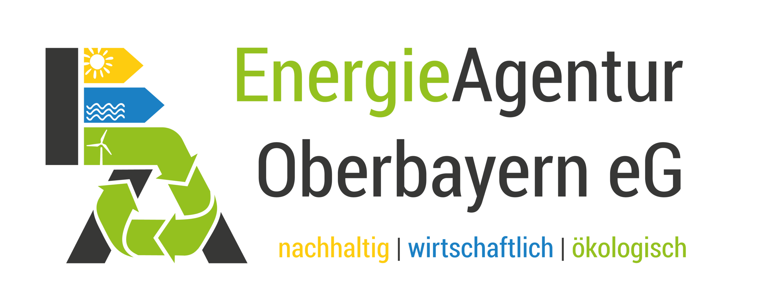 das Logo der genossenschaftlichen EnergieAgentur Oberbayern eG